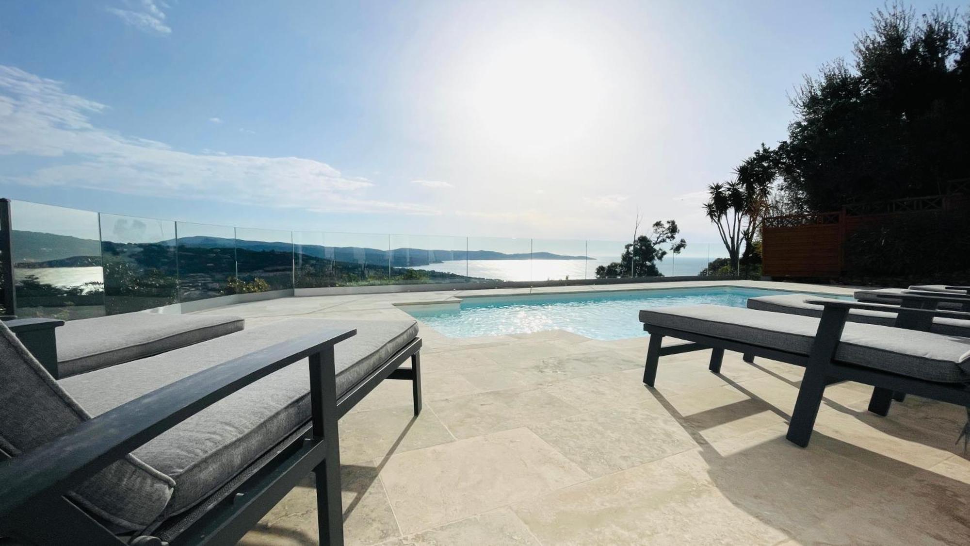 Villa Cacharelle Vue Mer Piscine キャバレール・シュル・メール エクステリア 写真
