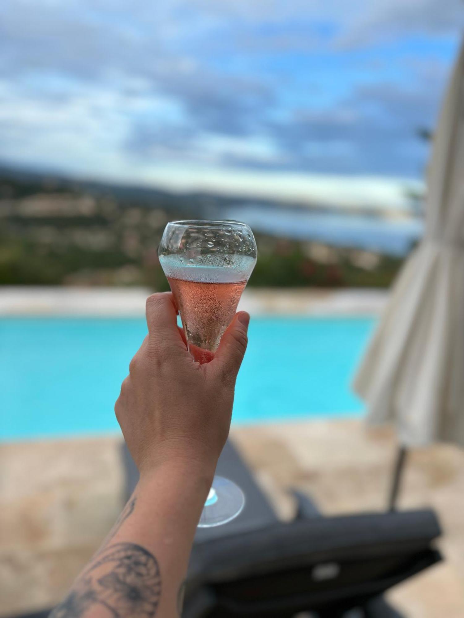 Villa Cacharelle Vue Mer Piscine キャバレール・シュル・メール エクステリア 写真